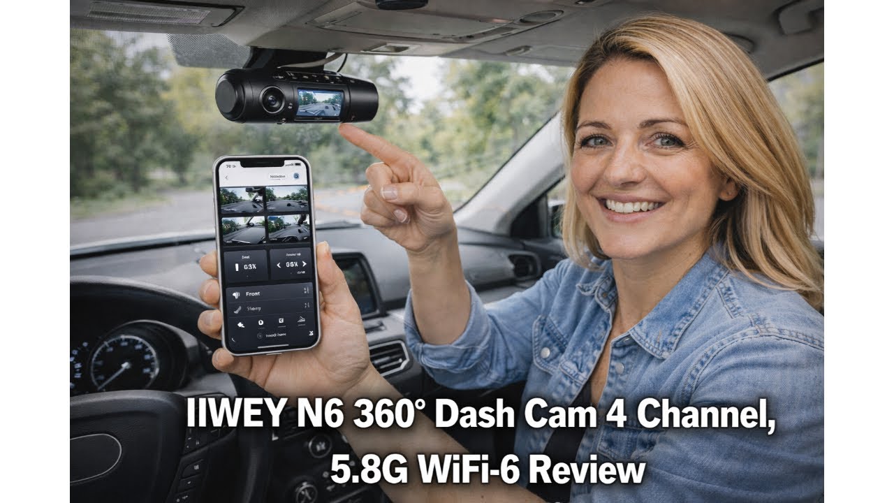 🚗 Обзор видеорегистратора IIWEY N6 360° с 4 каналами и Wi-Fi 6 – стоит ли его покупать? 🚗
