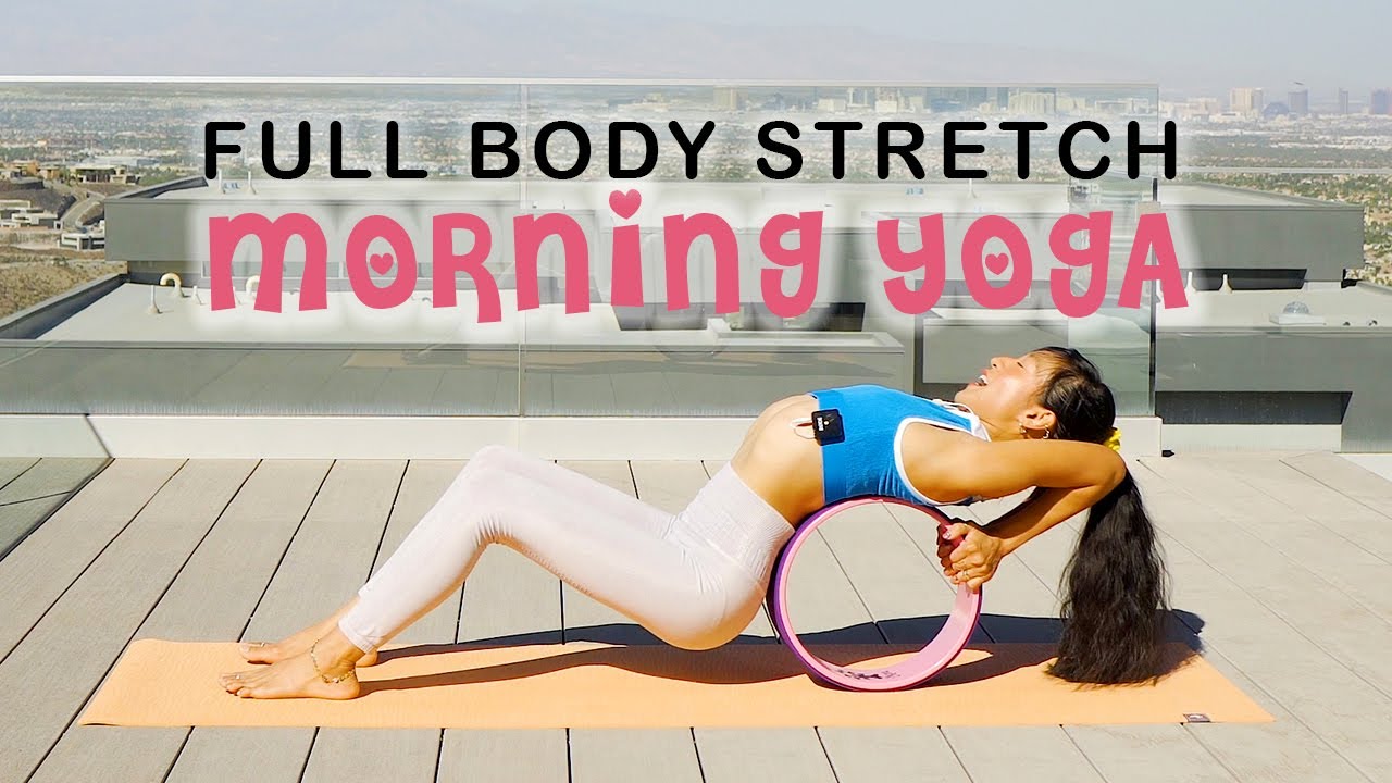Morning Yoga With The Wheel ✦ Full Body Stretch & Balance With Back Bends