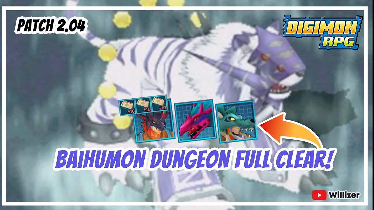 Digimon RPG - Baihumon Dungeon Full Clear