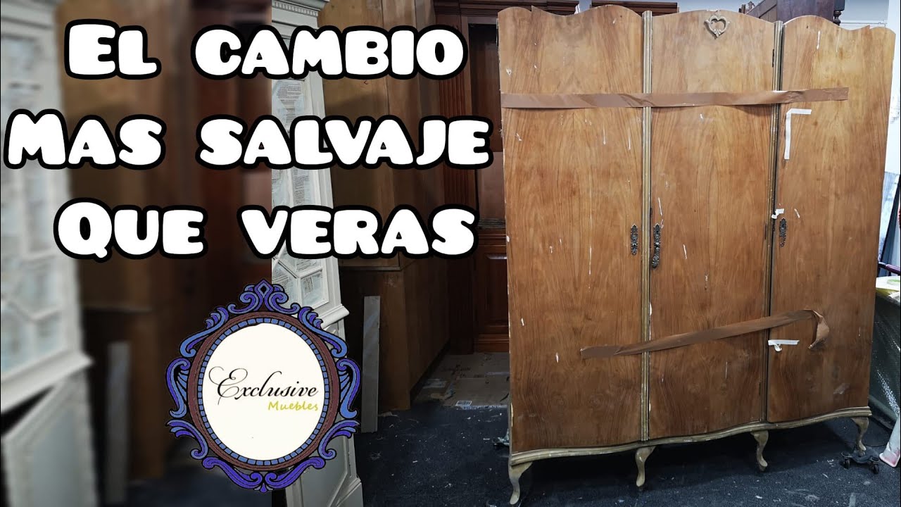 La TRANSFORMACIÓN más INCREÍBLE que verás hoy! De ARMARIO viejo a vitrina de LUJO
