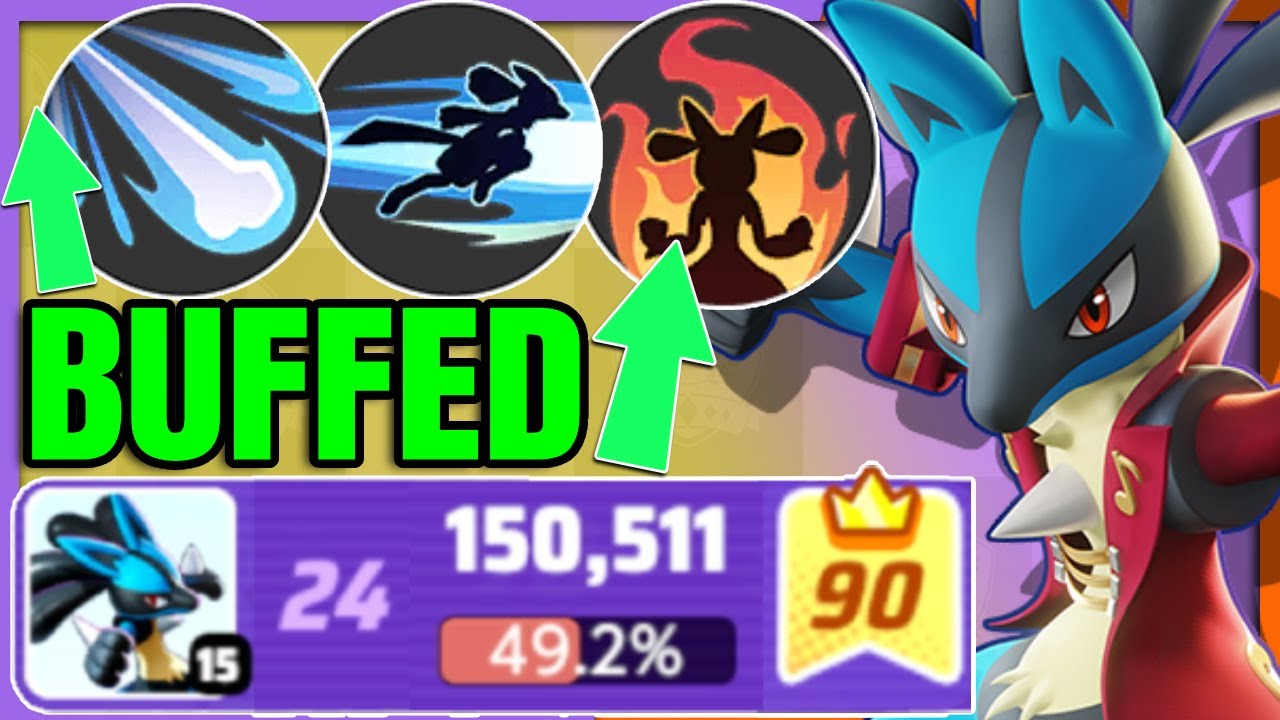 BUFFED LUCARIO is S TIER material | Pokemon Unite