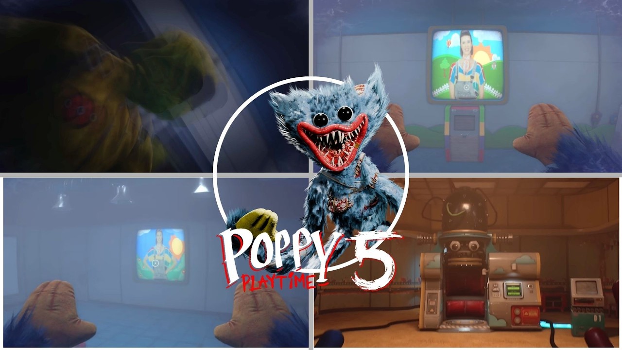 POPPY PLAYTIME 5 - Todas as memórias do Huggy Wuggy + Localizações [PT - BR]