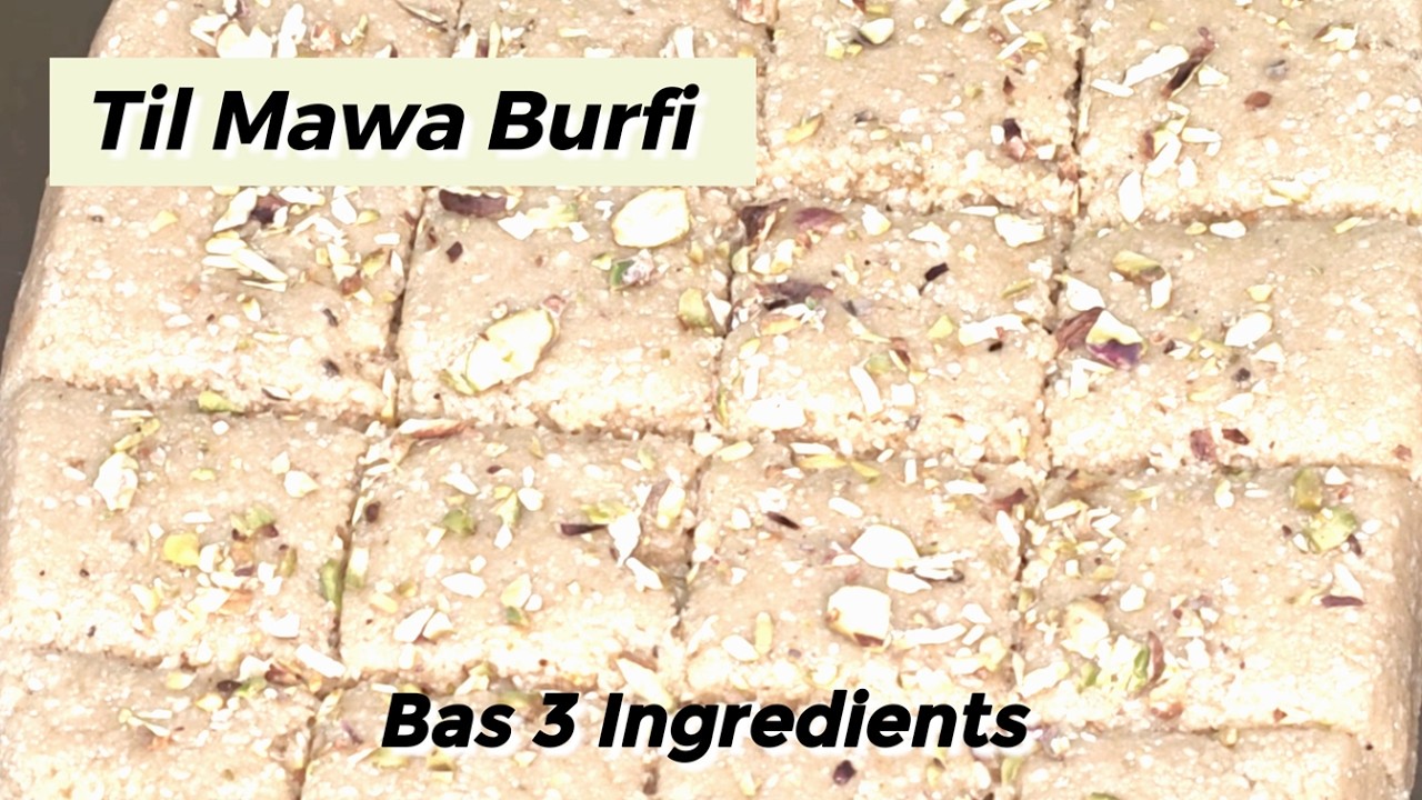 Til Mawa Burfi Recipe |Soft Winter Special Sweet | Step-by-Step। No Sugar Sweet 