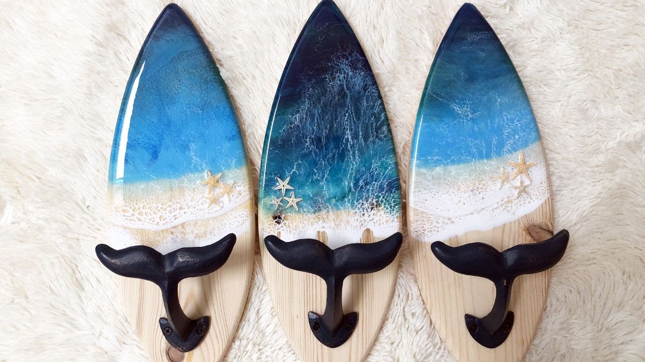 Surfboard coat hangers