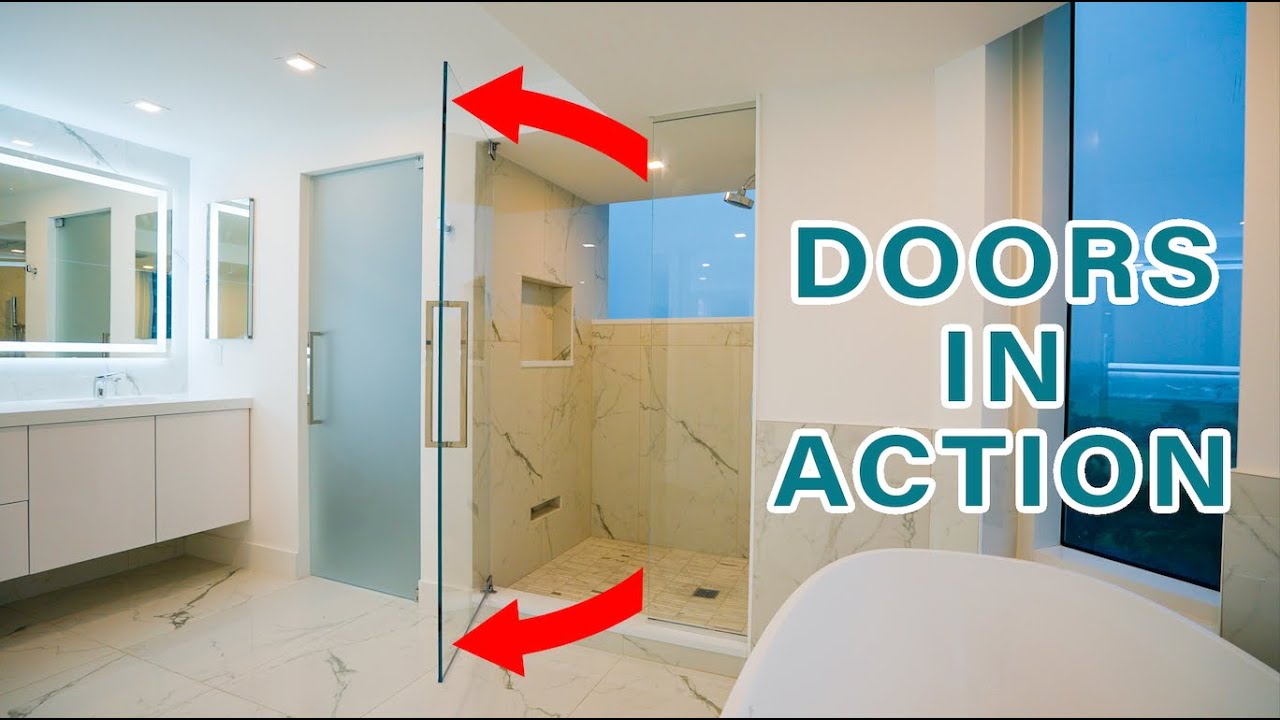 Frameless Shower Doors in Action - MY Shower Door