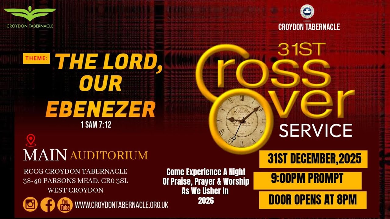 CROSS OVER SERVICE  |  WEDNESDAY 31 DECEMBER 2025