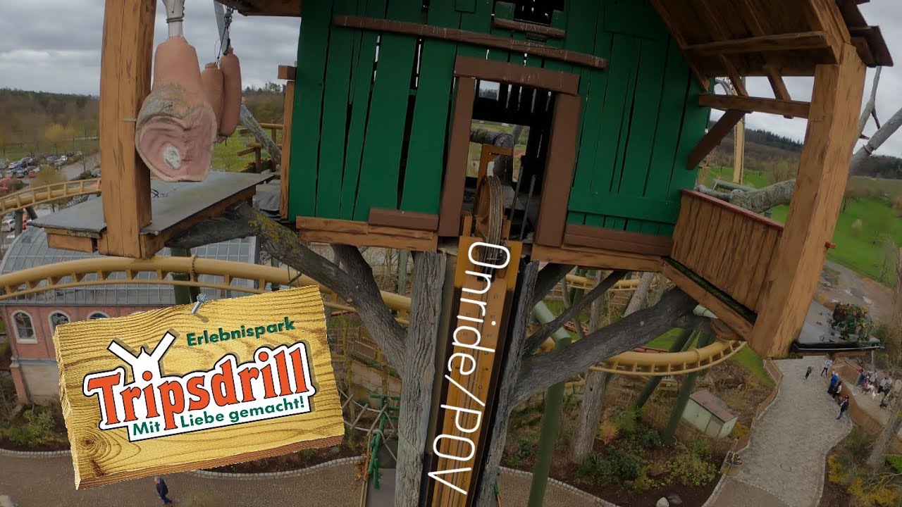 Doppelter Donnerbalken Onride (POV) | Erlebnispark Tripsdrill | 4K60fps