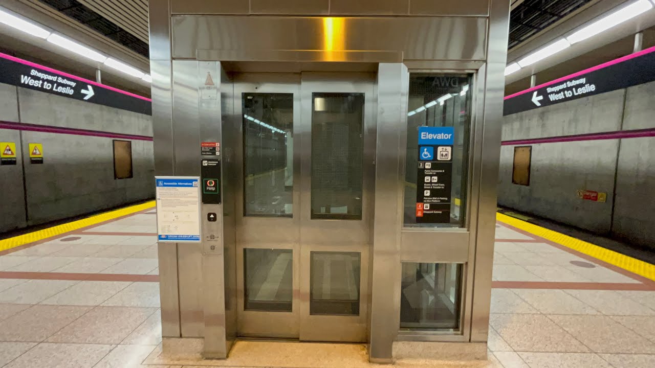 All Elevators at Toronto TTC Don Mills Subway Station - April 2023