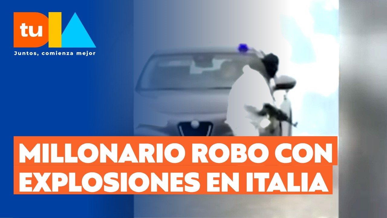 Cinematográfico asalto a furgón blindado en Italia: Banda lo hace explotar y roba 2 M€  | Tu Día