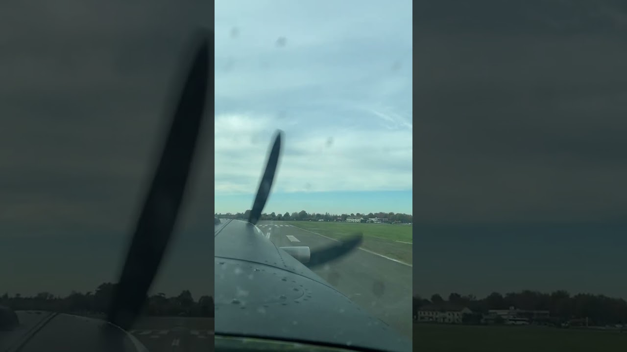 Decollo da Reggio Emilia Campo Volo -  Pilatus PC6 #airplanes #pilatus