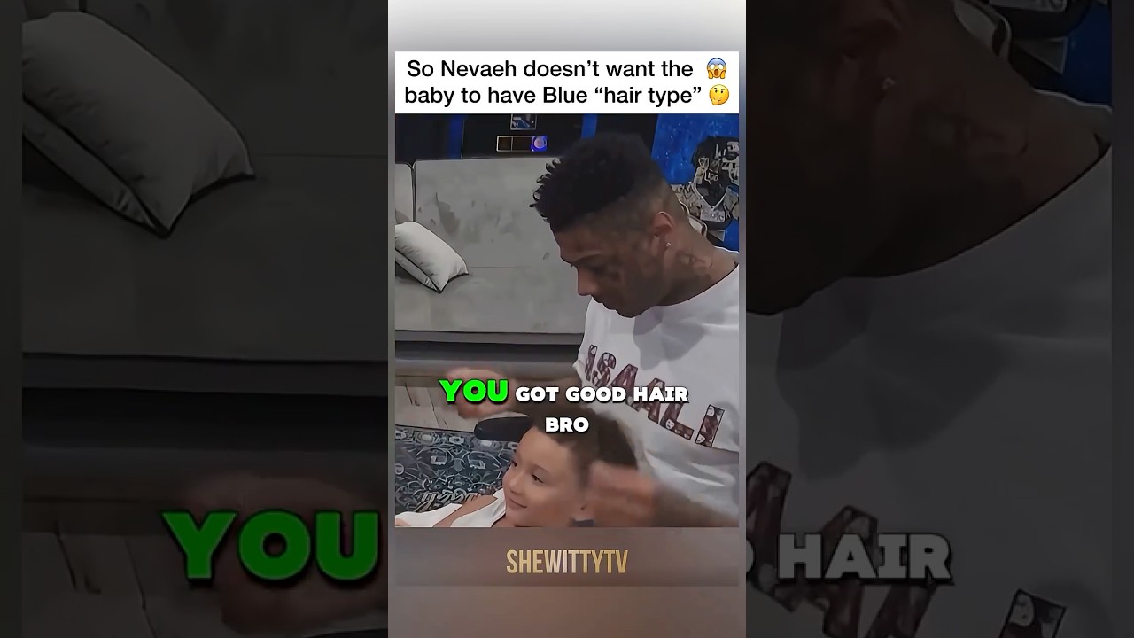 Wait 🤔 whats wrong with Blue hair ? .. #fyp #blueface #bluesclues124 #nevaehakira