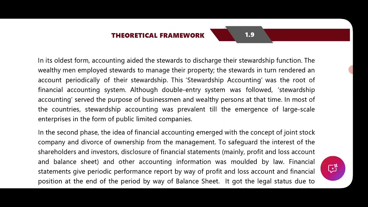 CA Foundation |Accountancy | Chapter 1 | Pages 8 to 15 | Concept Explanation | ICAI Module