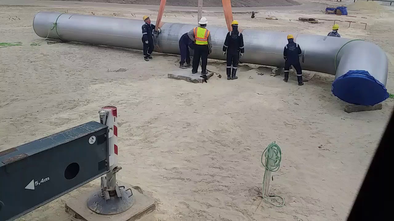 LIFTING Pipe Spool 48inch diameter/ 6.6 tons/22.5 radius of erection.
