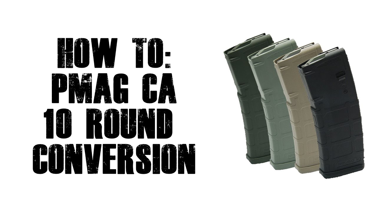 How to convert a 30rnd PMAG into a 10rnd PMAG (Check your state and local laws)