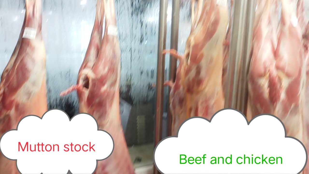 Mutton stock in chillers temp #meat #beef #chicken #chiller #mall