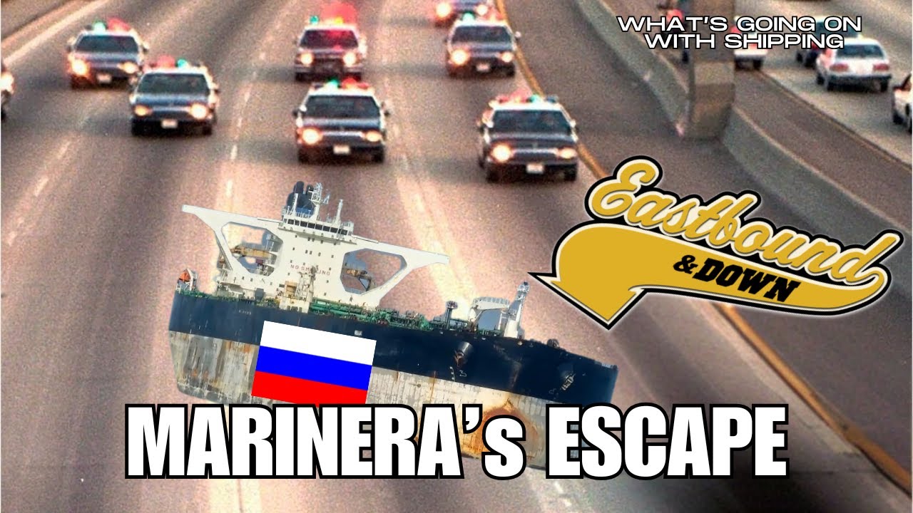 Sanctioned Tanker Marinera (the former Bella 1) - Russian-flagged and Heading Eastbound and Down!