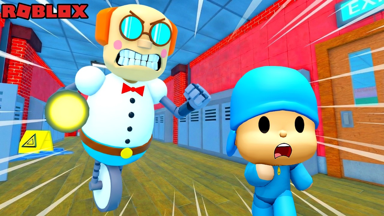 ESCAPING ALBERT’S SCHOOL… BUT I’M POCOYO?! (Roblox Obby)