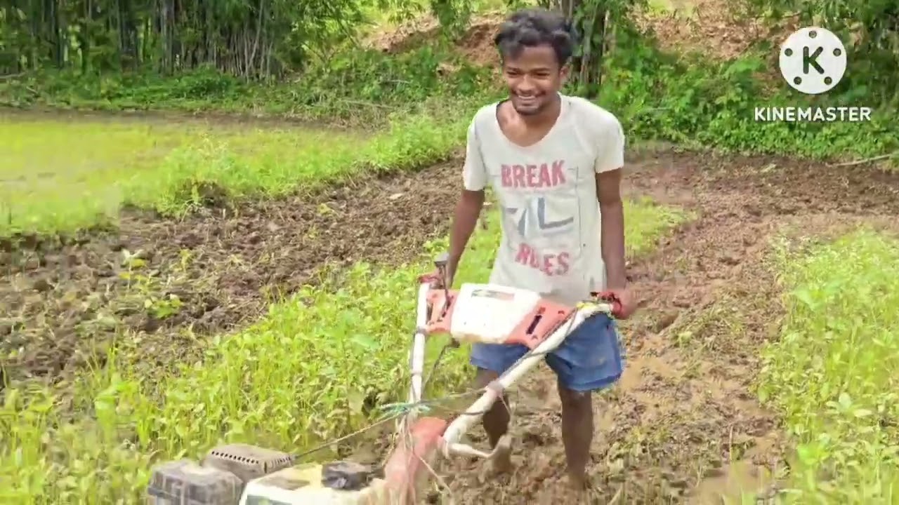 Finally Ropa khet tyar#farming#7hp powerveeder