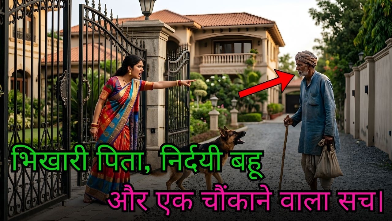 करोड़पति पिता भिखारी बनकर बेटे के घर गया, बहू ने कुत्ता छोड़ा - आगे जो हुआ वो हैरान कर देगा!