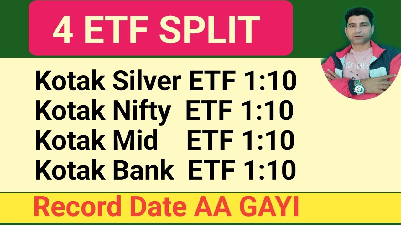 Kotak Silver ETF Split | Kotak Nifty ETF Split  | Kotak Bank ETF Split | ETF STOCKS LATEST NEWS  | 