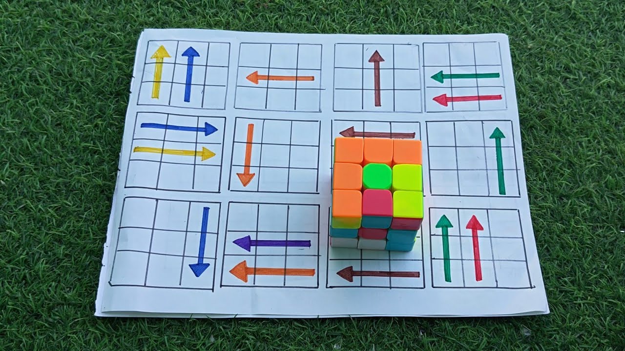 learning how to solve a rubik's cube for the first time