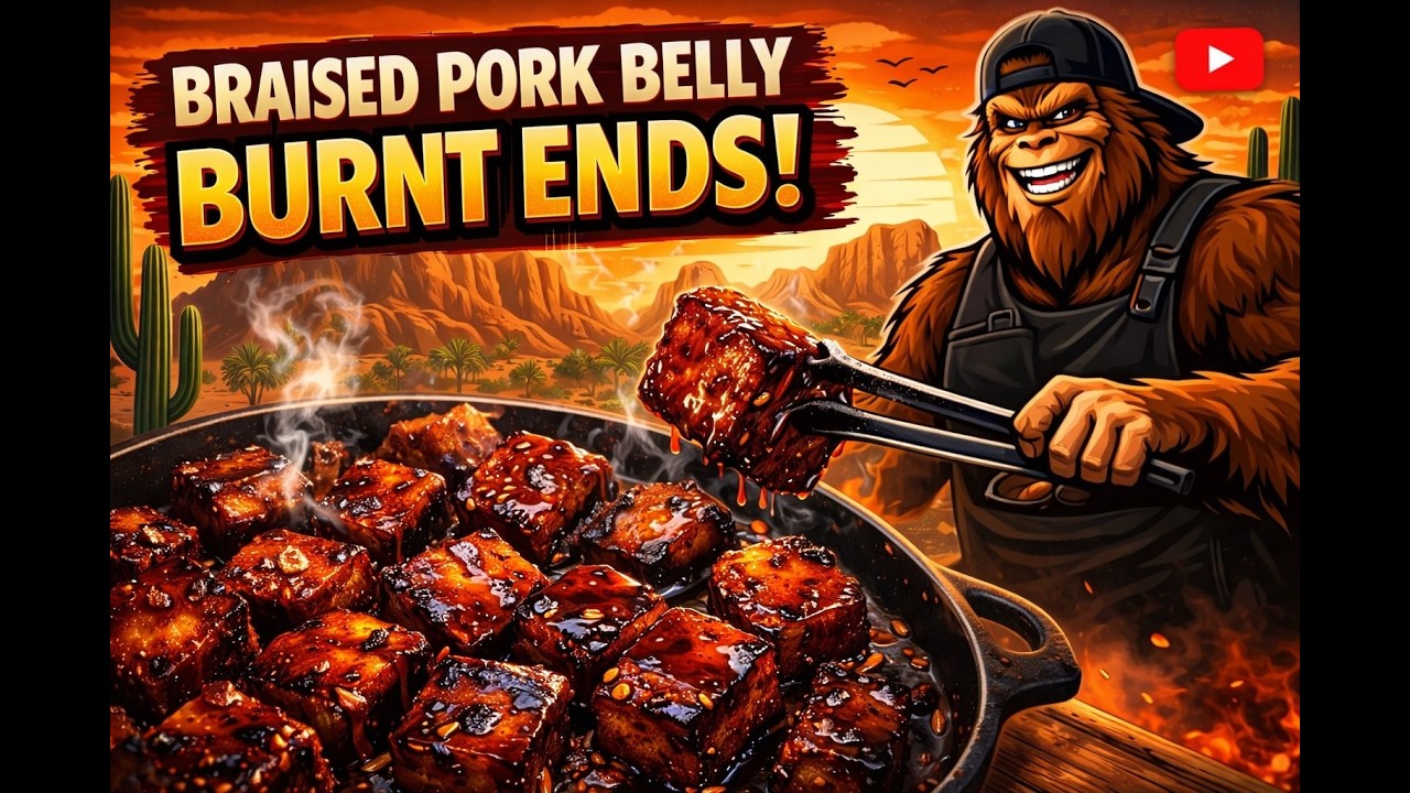 Squatch Cooks | Braised Pork Belly Burnt Ends