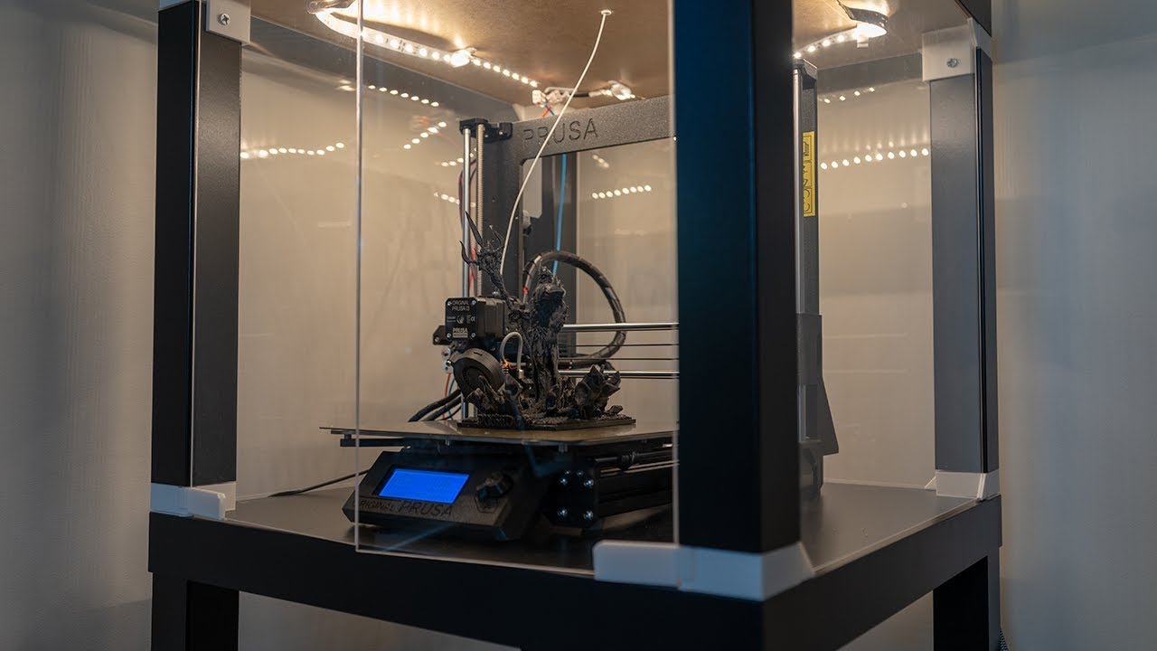 Assembling the IKEA Lack Enclosure & 3D printer Prusa MK3 new carriage