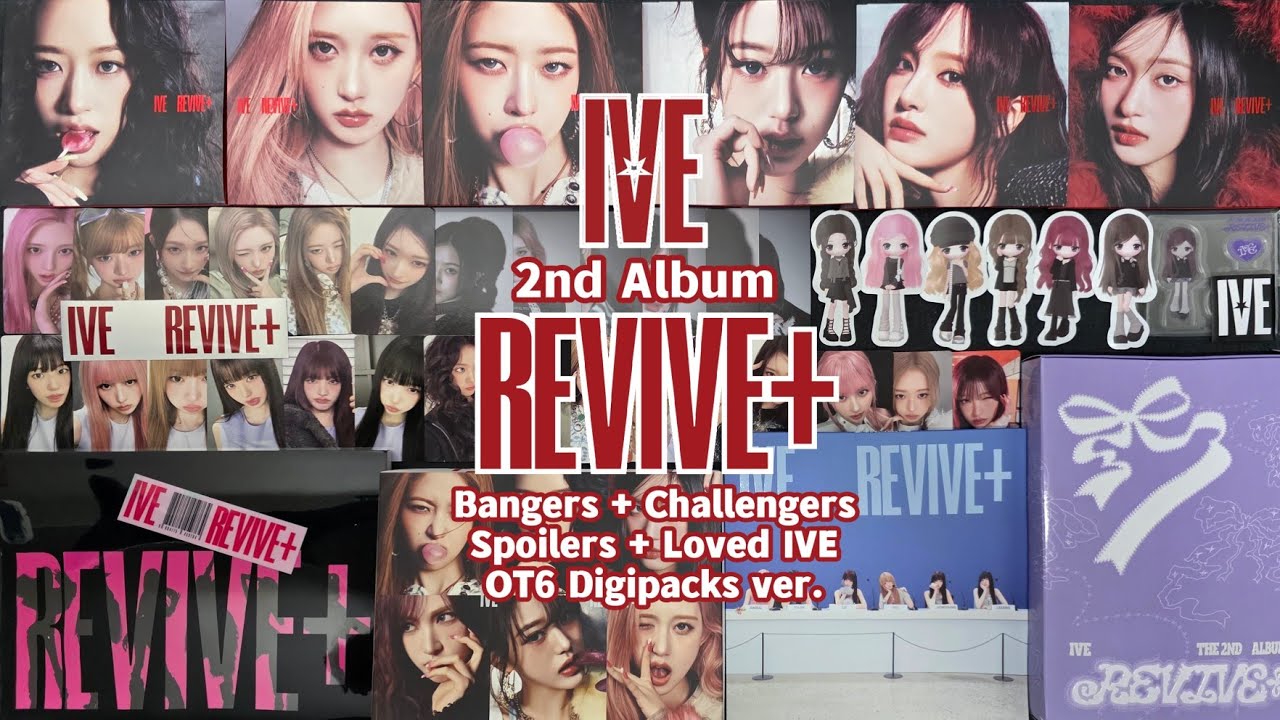 [Unboxing] IVE - REVIVE + 2nd Album Part 1 (Standard + Spoilers + Loved IVE + Digipack ver.) POBs