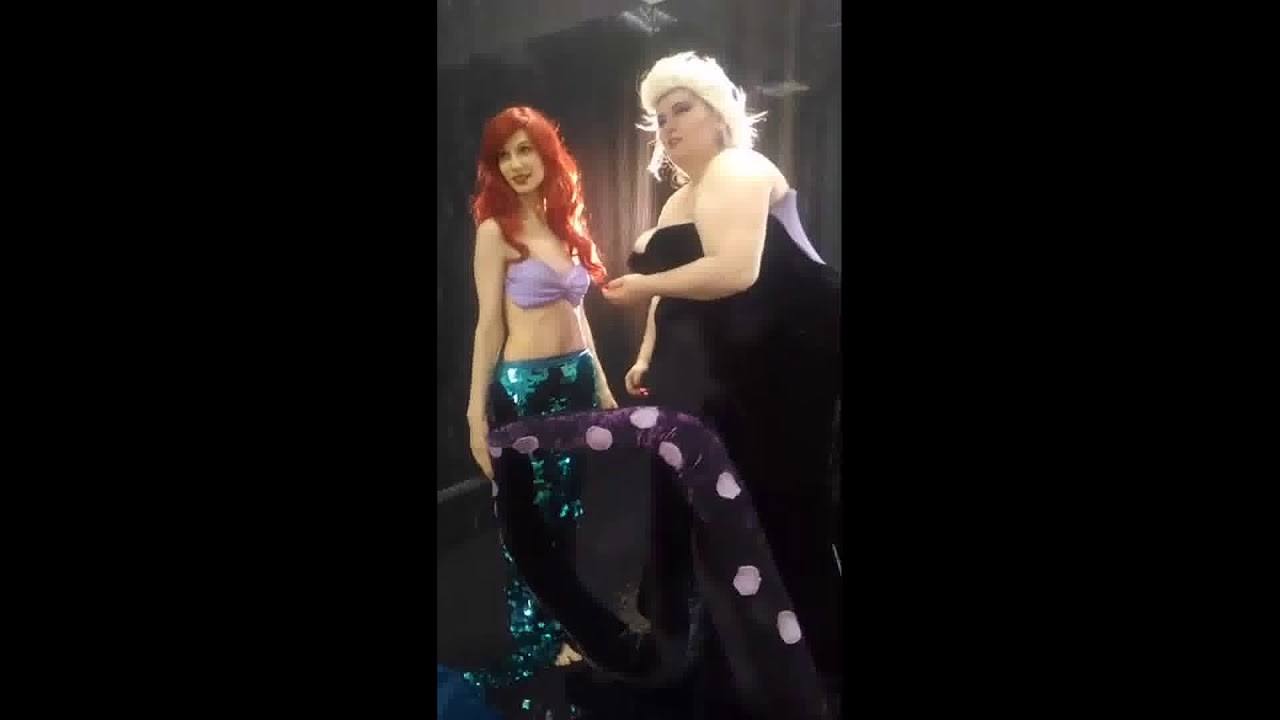 Прямой Эфир из инстограма. Disney The Little Mermaid Ariel, Ursula Cosplay SpaceRabbit