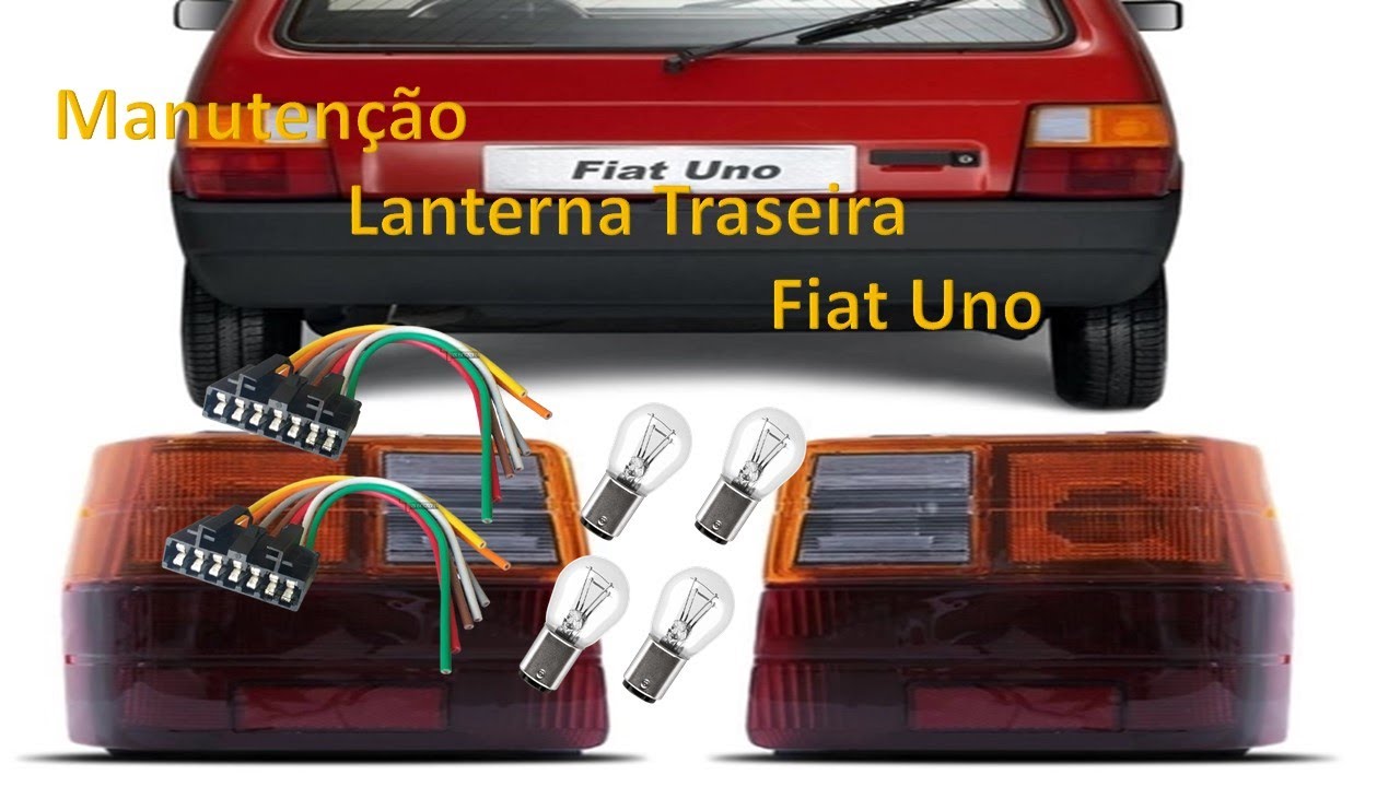 Manutenção Lanterna Traseira Fiat Uno - Troca de Conector e Circuito Lanterna Do Fiat Uno