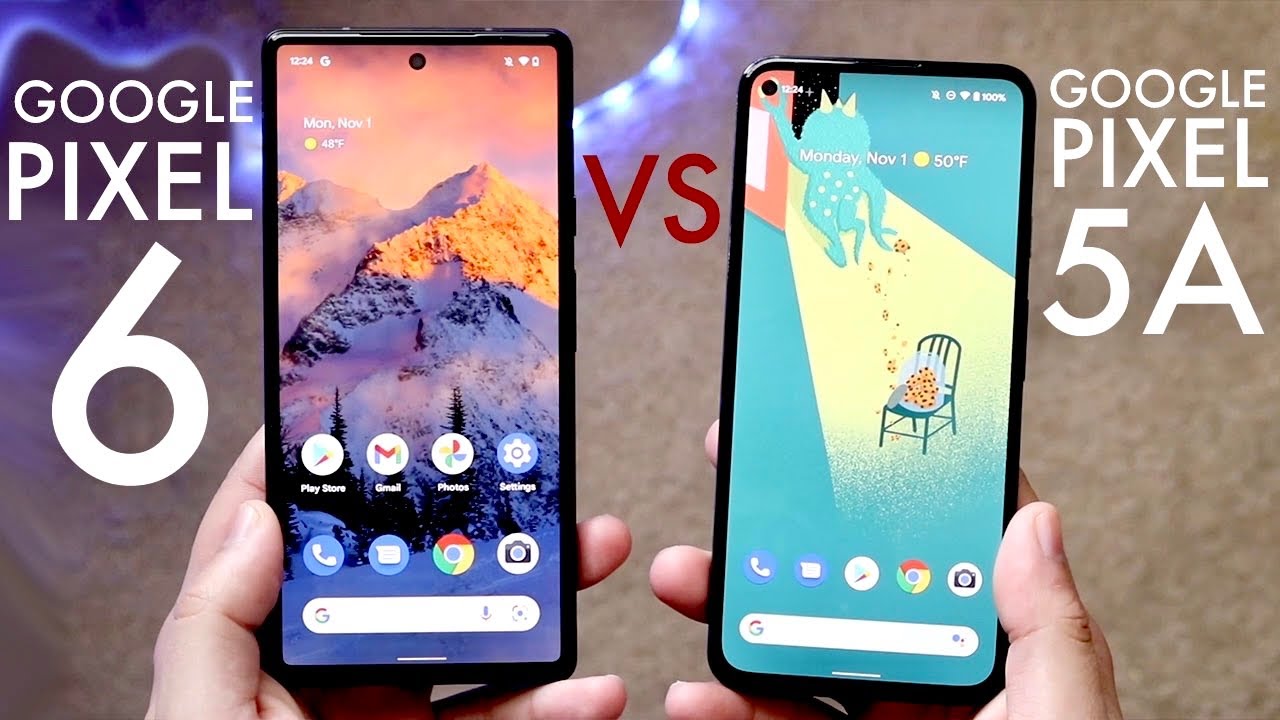 Google Pixel 6 Vs Google Pixel 5A! (Comparison) (Review)
