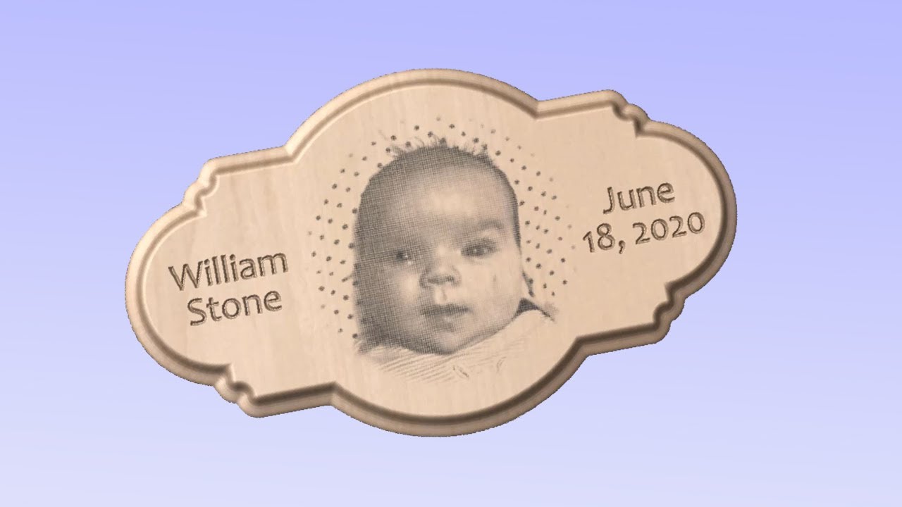 Vectric Tutorials | Laser Picture Photo Plaque