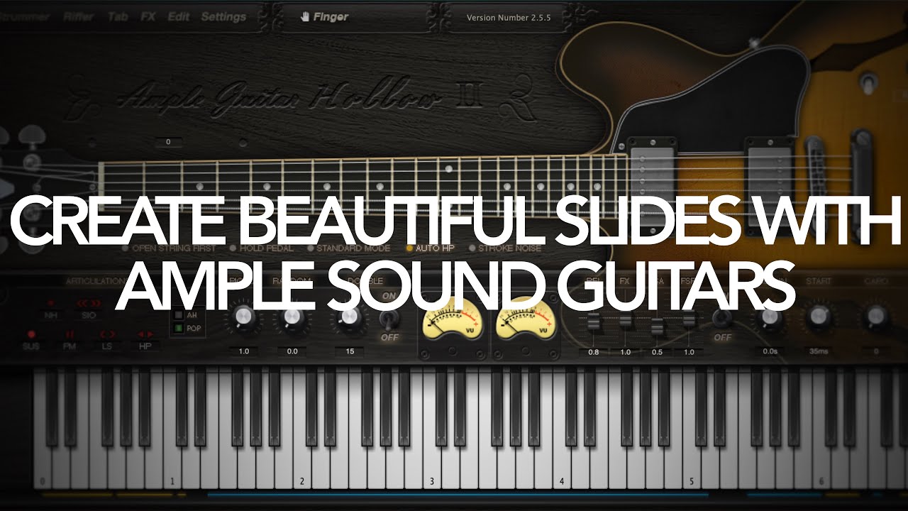 Создавайте красивые слайды с помощью гитар Ample Sound