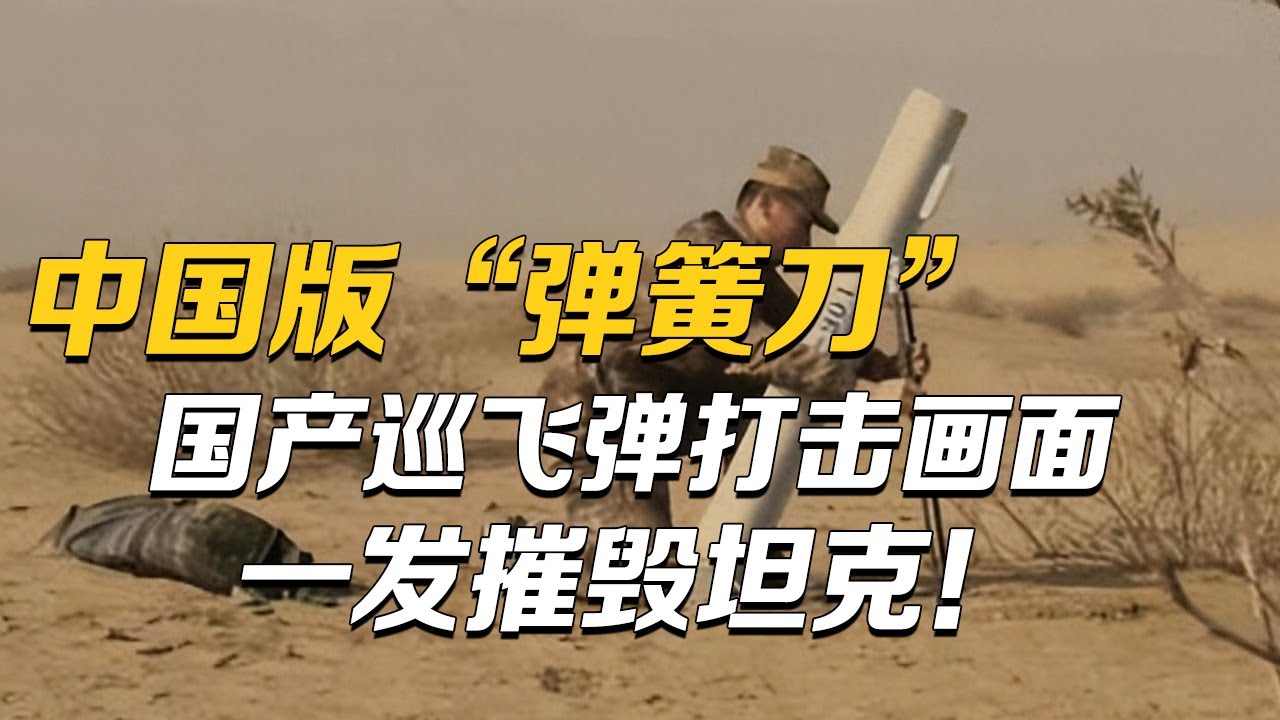 中国版“弹簧刀”！解放军公开国产巡飞弹打击画面：飞鸿-901一发摧毁重型坦克！飞鸿-97A具备人工智能技术 搭配巡飞弹让敌人防不胜防！「空天铁拳：第13集」| 军迷天下