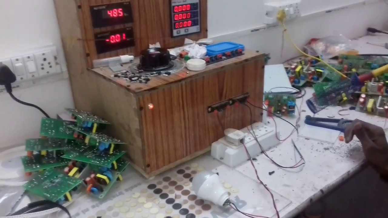 Led bulb high voltage blast