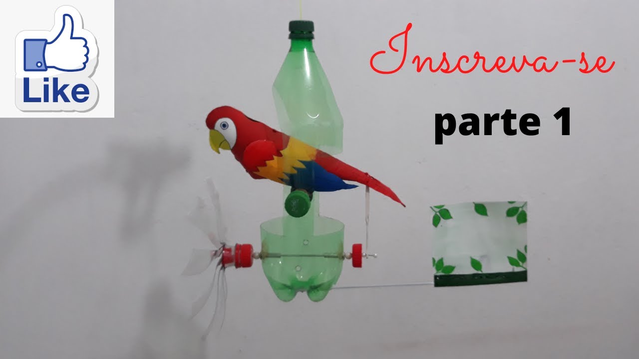 Cata vento de garrafa pet arara, passo a passo (parte 1)