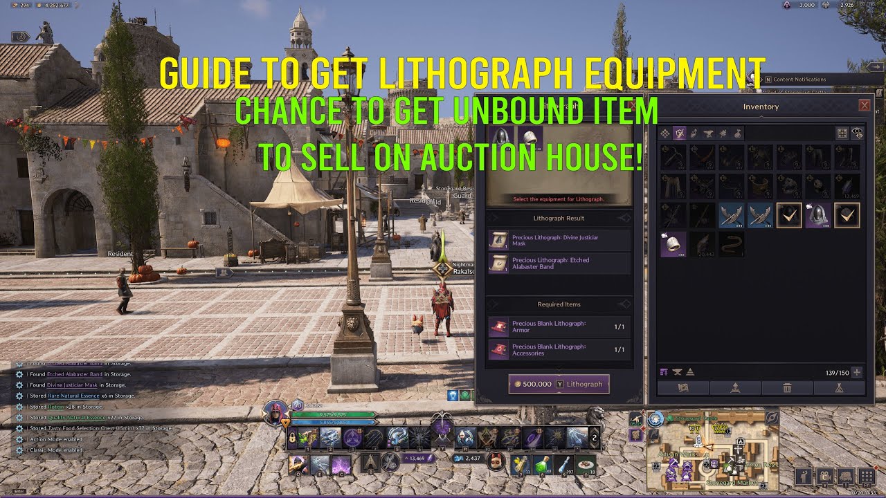 GUIDE CREATE LITHOGRAPH TO GET LUCENT - Throne and Liberty
