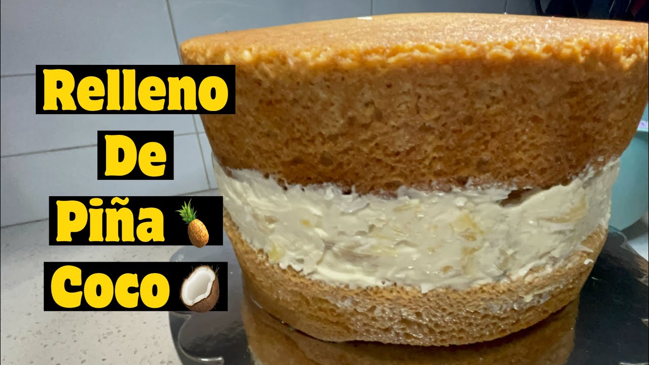 Relleno de piña 🍍 coco 🥥 para pasteles (tortas ) para cualquier tipo de pan 💖