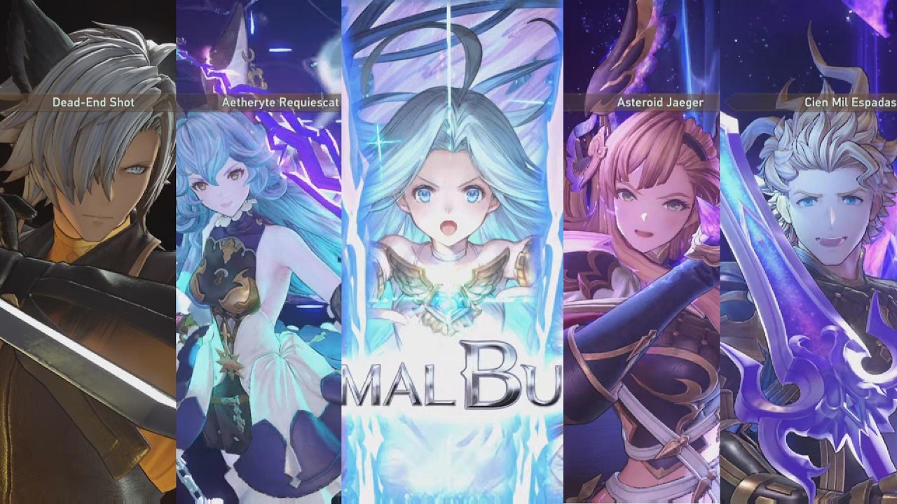 All Characters SBA, Bursts, and Primal Bursts Grablue Fantasy Relink Endless Rangarok 