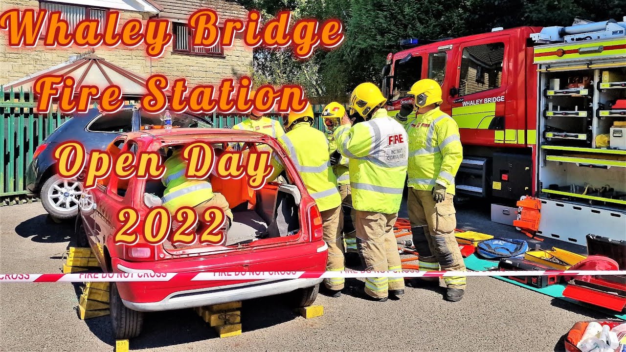Whaley Bridge fire station Open Day July  2022 (includes Demo's)