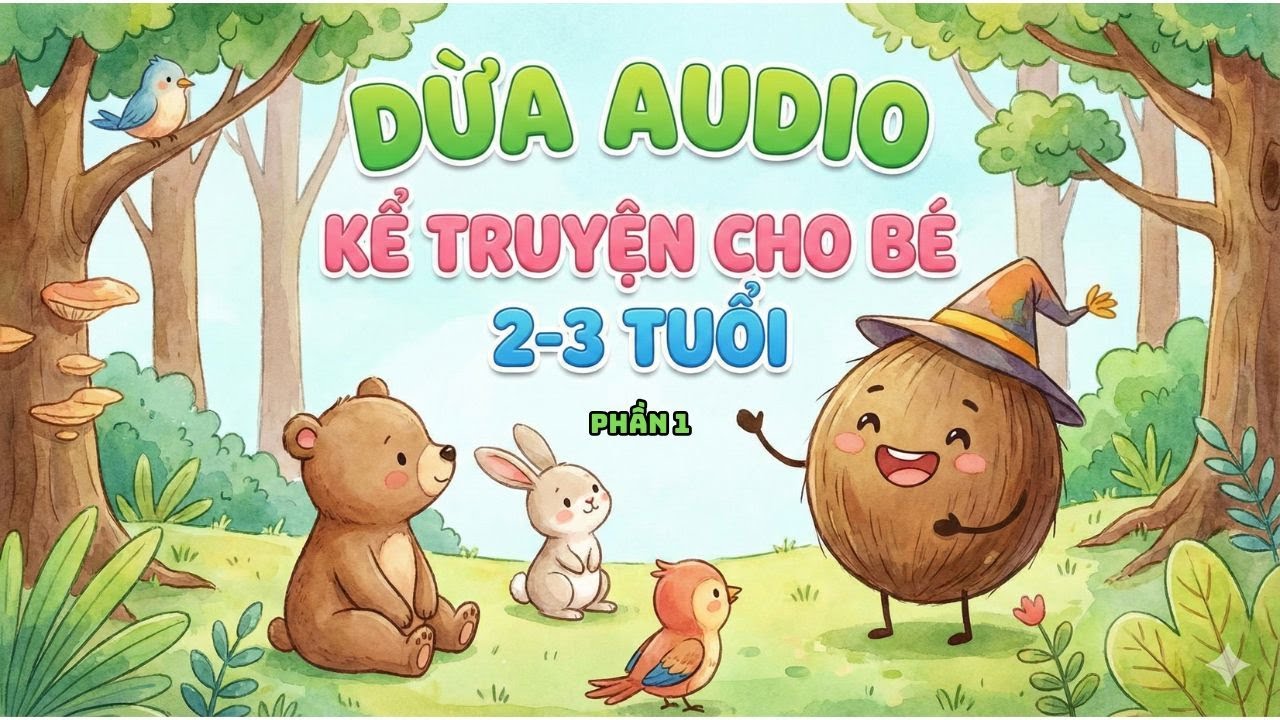 Truyện Ru Ngủ Cho Bé 2–3 Tuổi | Nghe Là Ngủ Ngon | Dừa Audio 🌙
