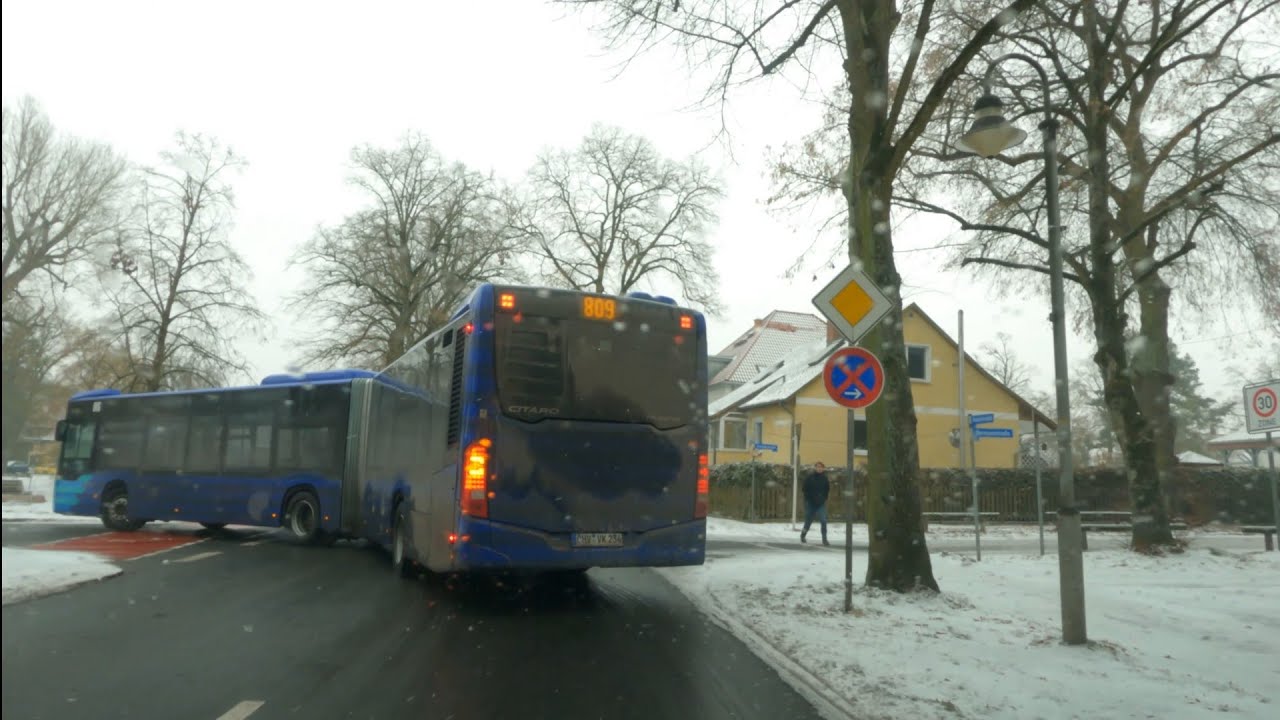 🇩🇪 Icy Roads & Quiet Suburbs 4K – Winter Cruise from Frohnau to Französisch Buchholz
