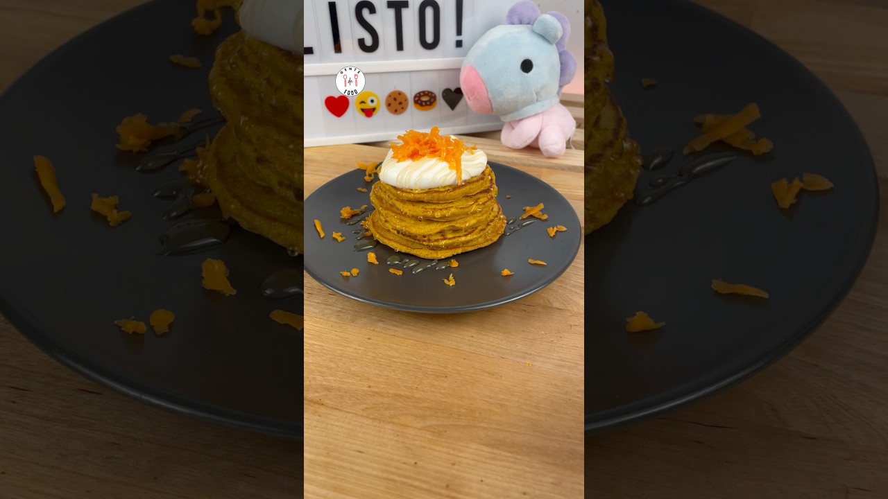 Tortitas de zanahoria🥕 #gentedefood #youtubeshorts #tortitas