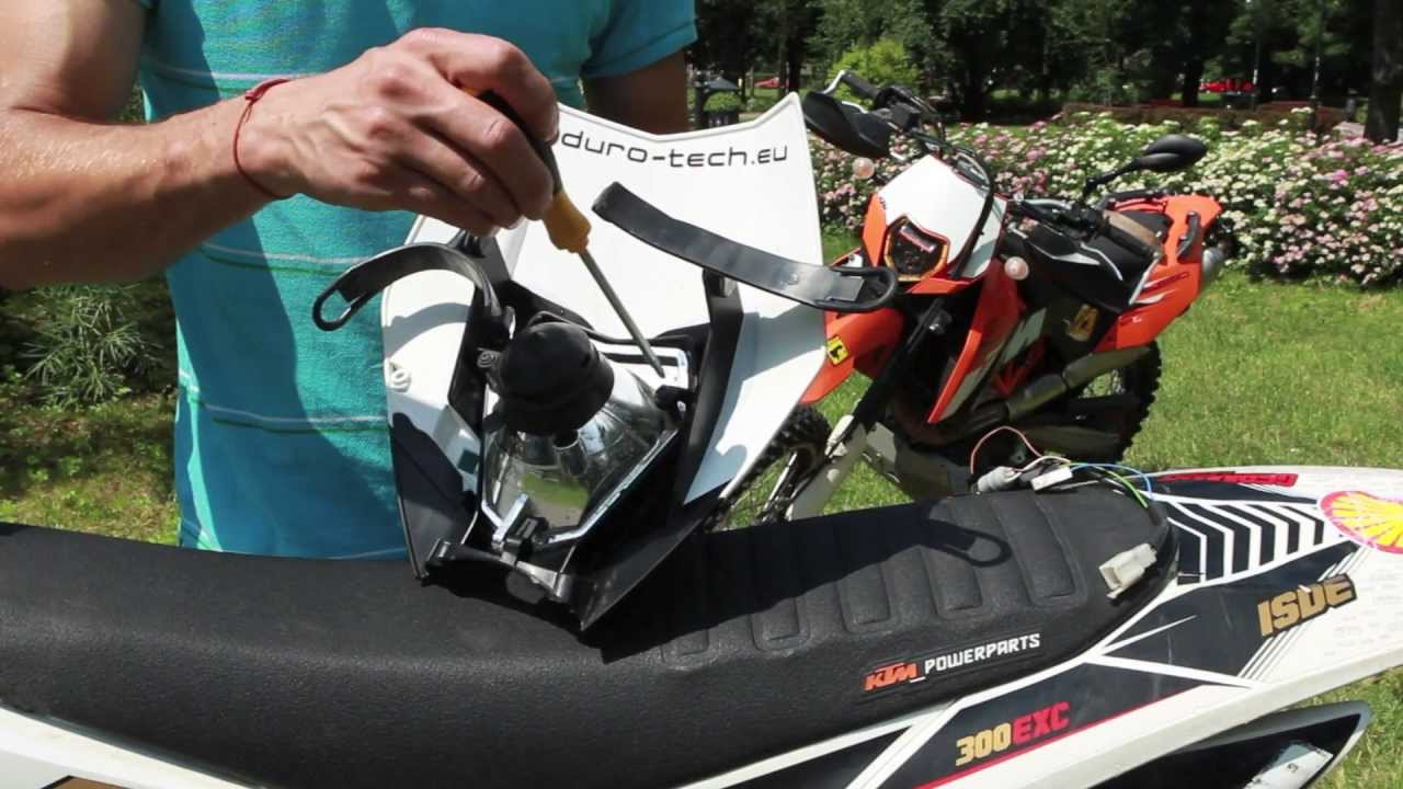 Enduro-Tech DUAL.5 KTM LED Headlight - INSTALLATION MANUAL EN