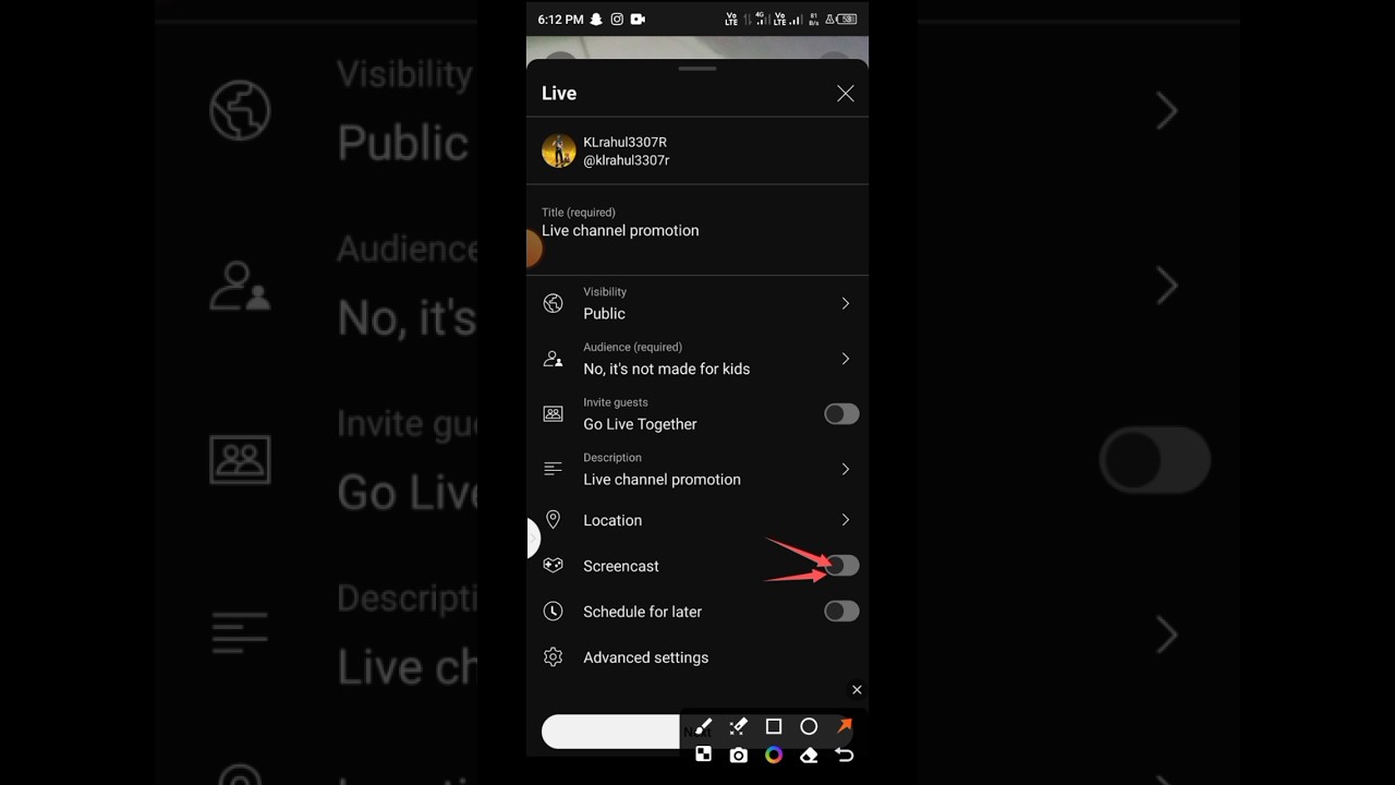Как транслировать экран мобильного телефона в прямом эфире на YouTube #shortsfeed #screencast