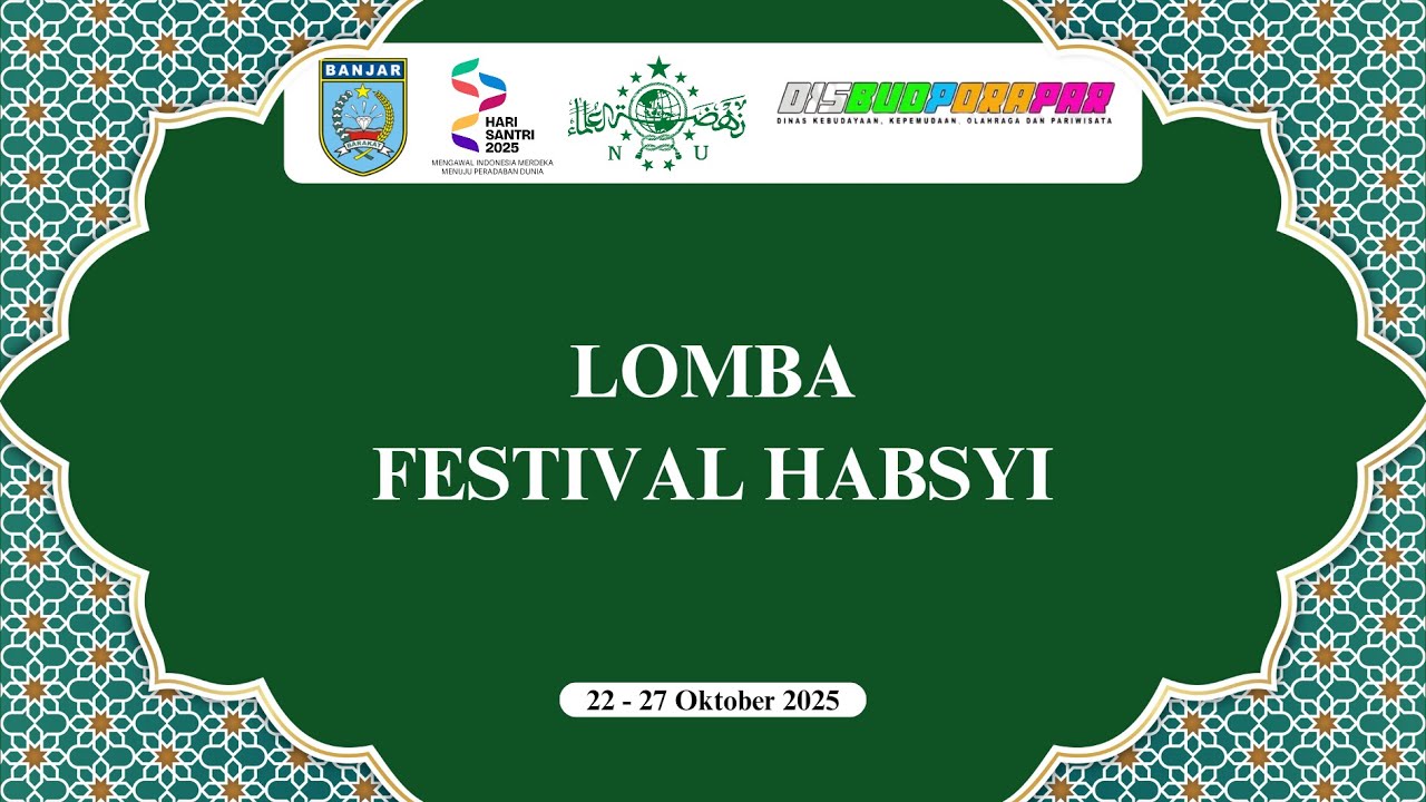 FESTIVAL HABSYI MALAM KE LIMA HARI SANTRI NASIONAL 2025 - Alun Alun Ratu Zalecha Martapura
