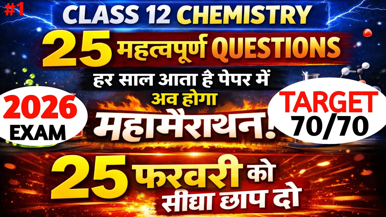 class 12 chemistry important question up board 2026 | chemistry class 12 important questions 2026