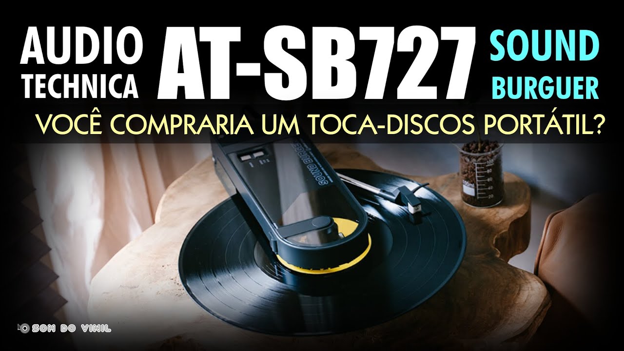 Audio Technica AT-SB727 (Sound Burguer) - O Toca-Discos Portátil! #tocadiscos #audiotechnica