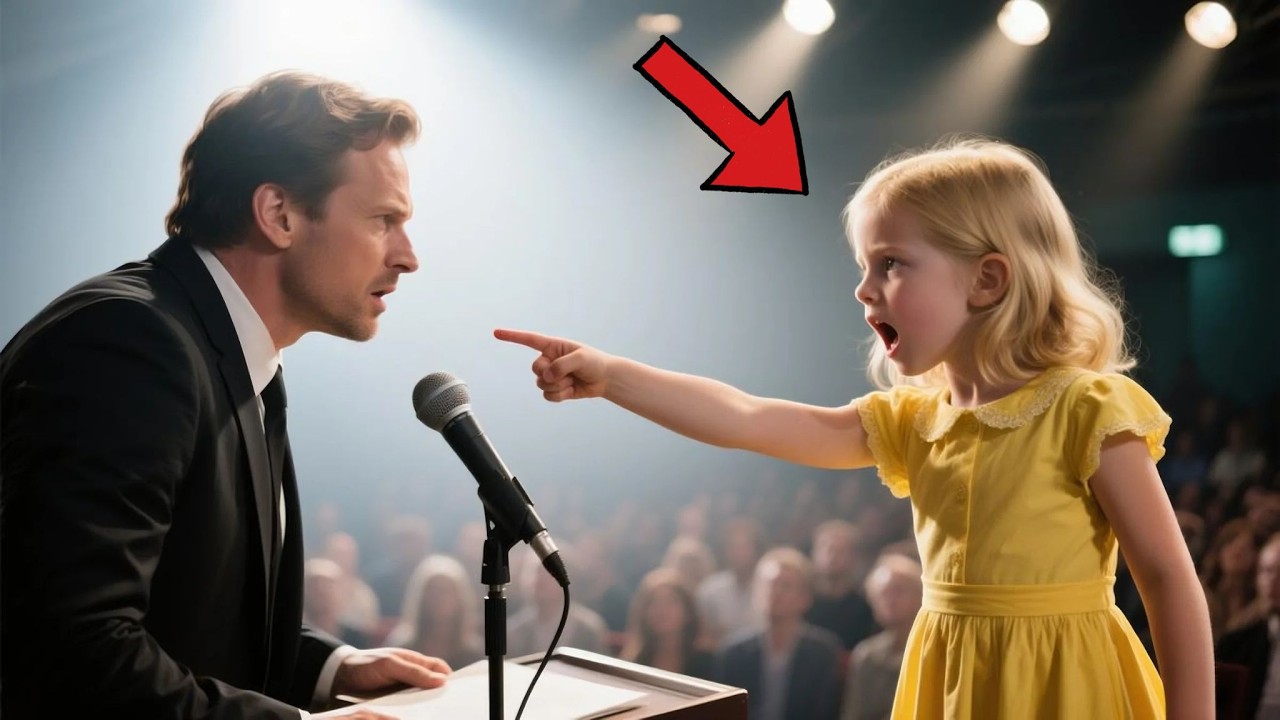 THE LITTLE GIRL INTERRUPTED THE BILLIONAIRE’S SPEECH — WHAT SHE REVEALED LEFT EVERYONE SPEECHLESS