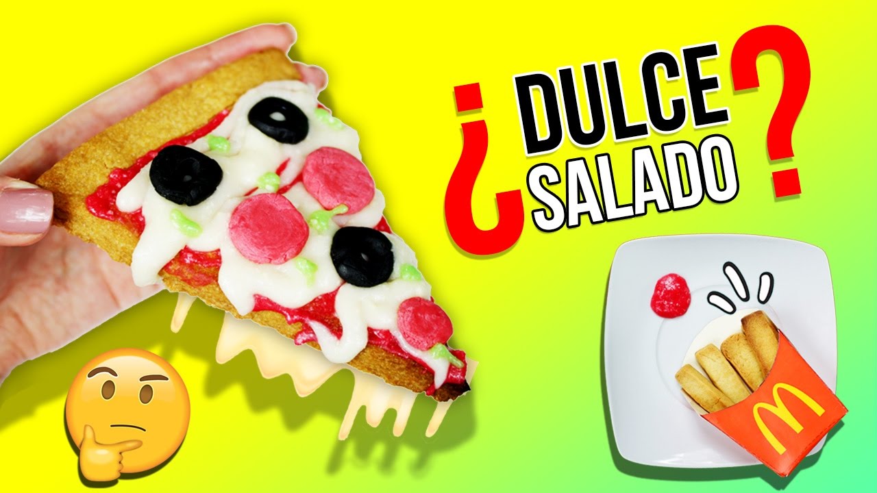 ¡¡NO ES lo que parece!! 🍕🍟 ¡¡Haz COMIDA FALSA de GALLETA!! 🍪 BROMAS con comida para sorprender